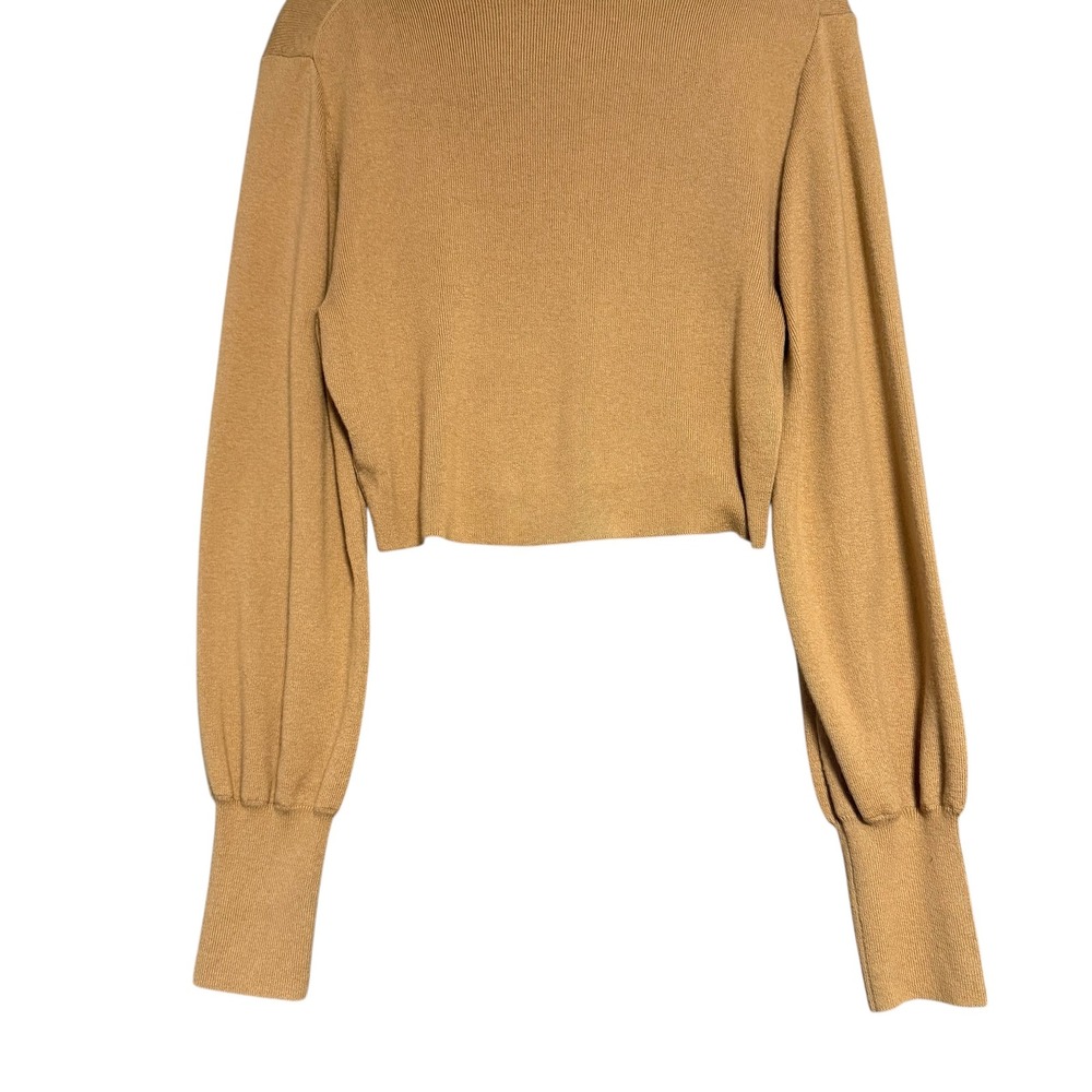 Aritzia | Wilfred | Rebecca Crop Turtleneck Sweater Wool Cotton Size M - Picture 8 of 13